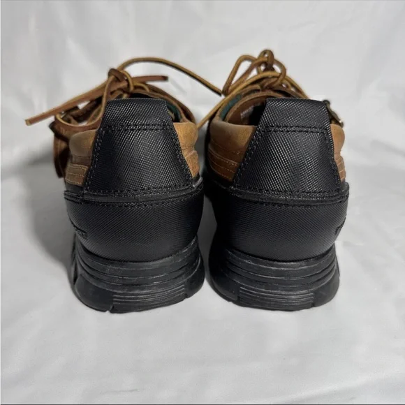 Y2K Vtg Polo Sport Ralph Lauren Leather Trail Shoes Men 10.5 D Brown Duck Toe - Picture 5 of 7